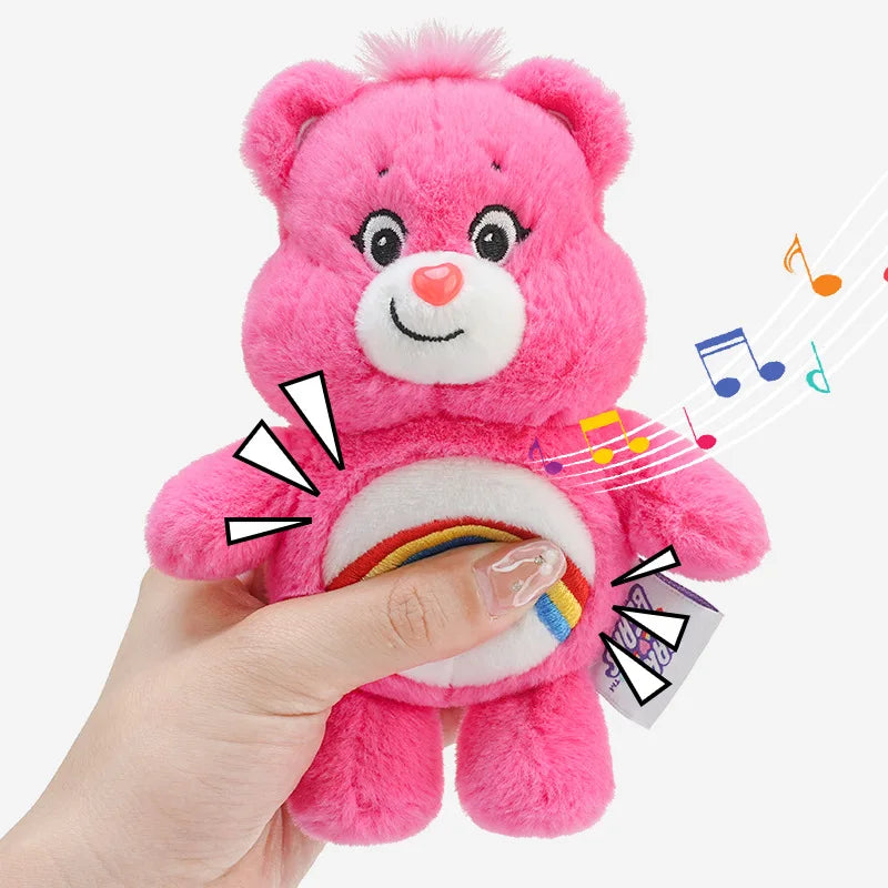 Rainbow Bear Plush Keychain – Kawaii Bag Charm