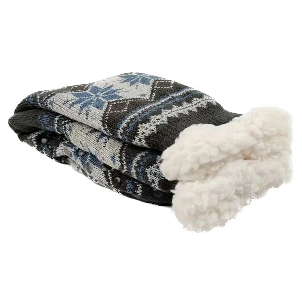 Winter Socks Mens Fluffy Warm Short Plus Velvet Soft Thermal Non Slip Floor Fuzzy Sock Male Thickened Gifts 2023 New In