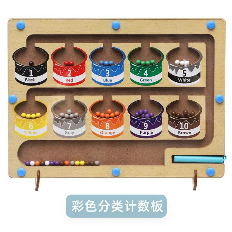 Magnetic Sorting Puzzle – Montessori Maze Learning Toy