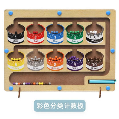 Magnetic Sorting Puzzle – Montessori Maze Learning Toy