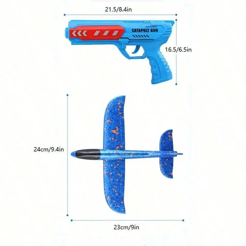 Kids' Foam Glider Planes with Catapult Launcher for Outdoor Play