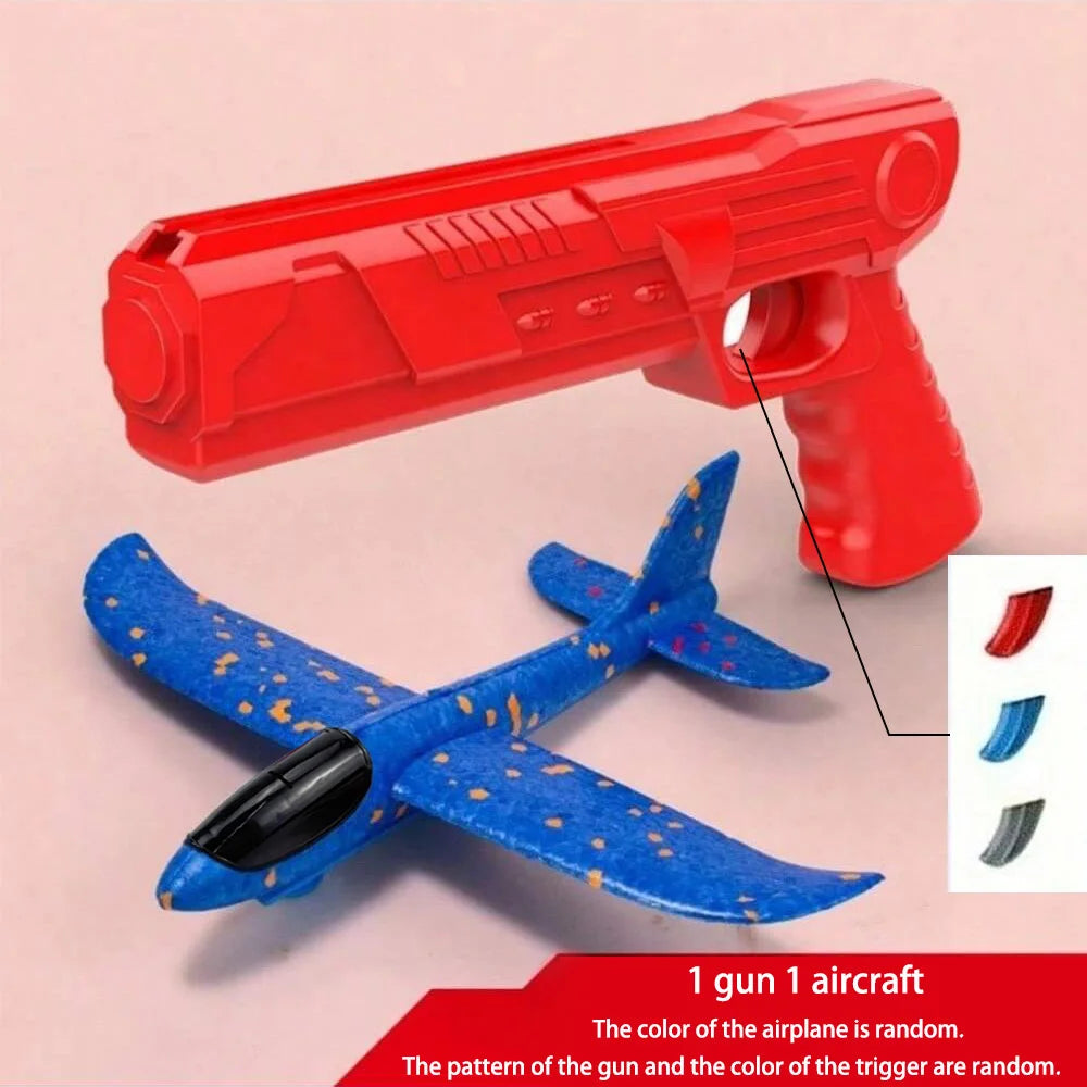 Kids' Foam Glider Planes with Catapult Launcher for Outdoor Play