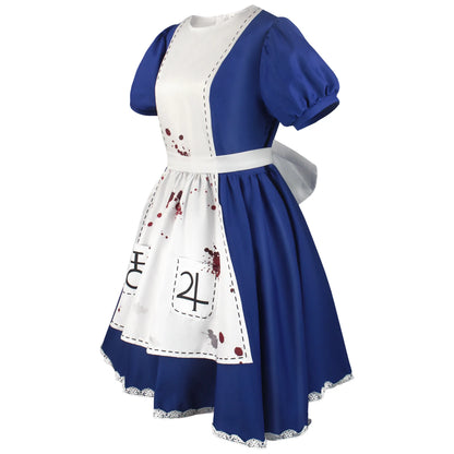 Alice Cosplay Costume Women's Dress with Accessories – Halloween