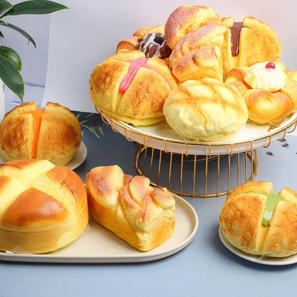 Slow Rise Squishy Toy – 12cm Bread Model Squeeze Fidget