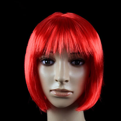Short Bob Cosplay Wig – Synthetic Anime Costume Hair