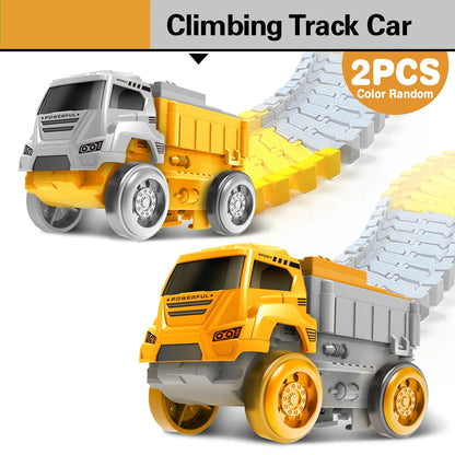 Dinosaur Race Track Set – Flexible Climbing Car Track Toy for Kids
