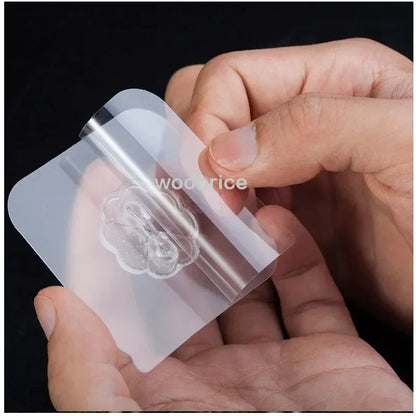 Transparent Strong Self-adhesive Wall Hook Coat Key Rack Holder Hanging Towel Holder Hooks Organizer Bathroom Accessories