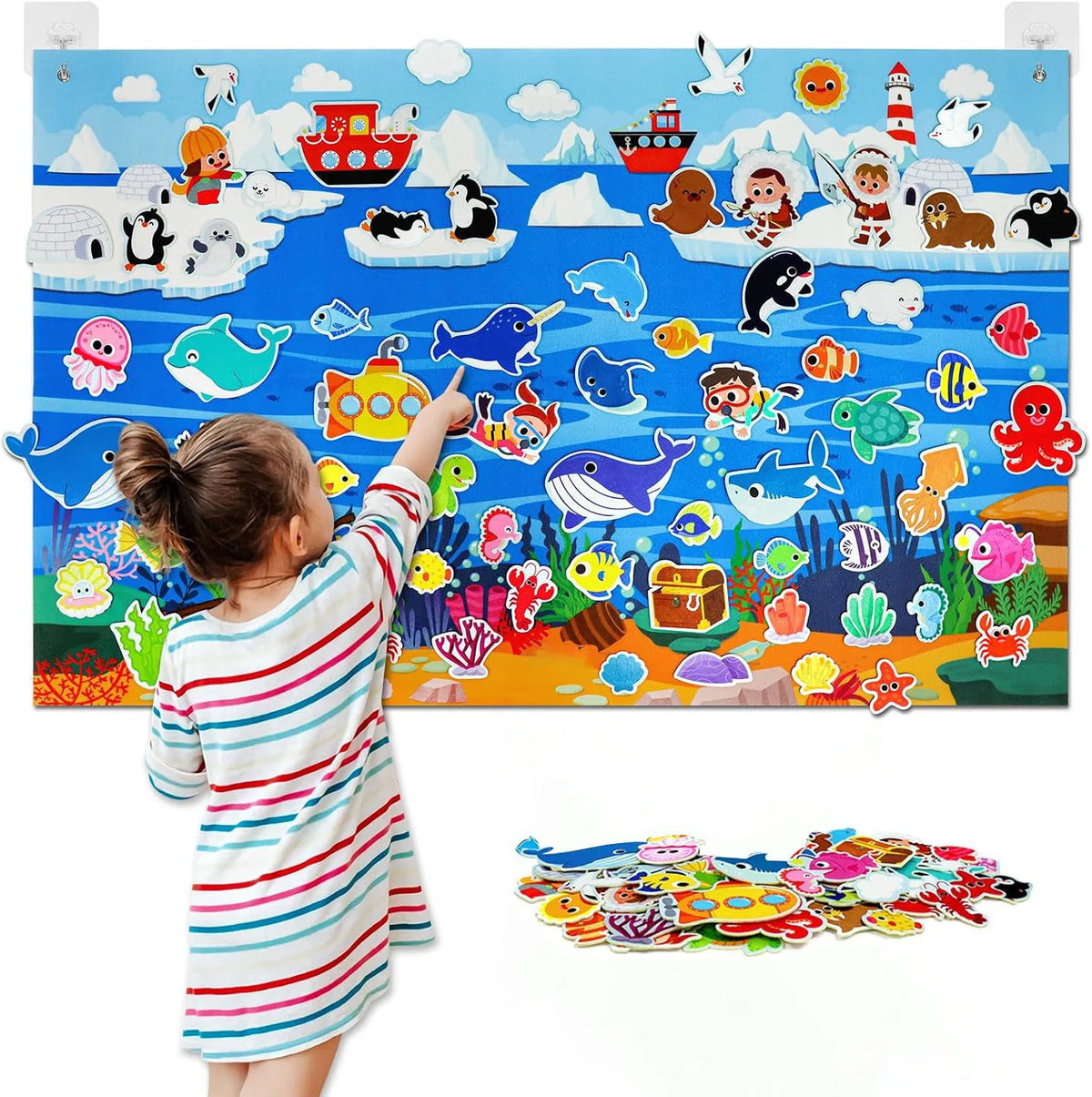 Farm Animal Felt Story Board Set for Interactive Toddler Learning