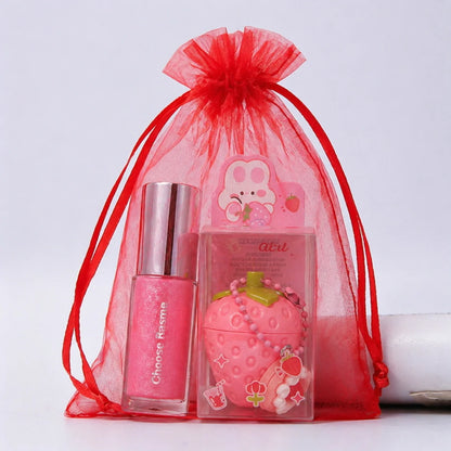 Strawberry Lip Gloss Moisturizing Hydrating Lip Balm 3.5g