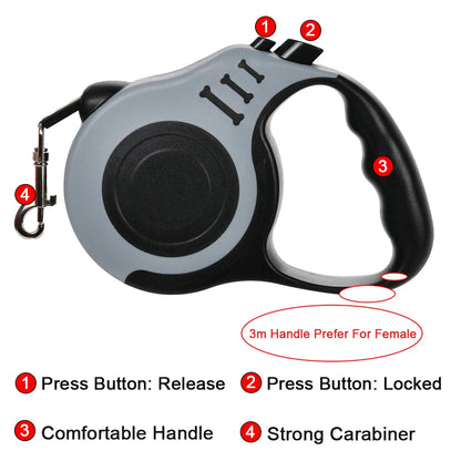 Retractable Dog Leash – Automatic Nylon Lead for Small Dogs