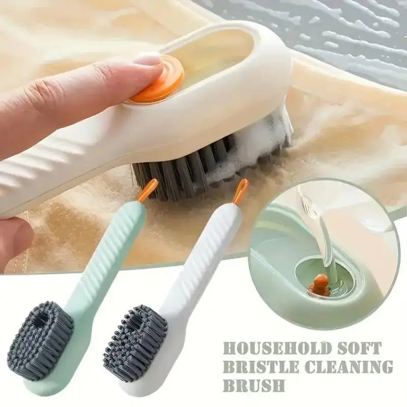 Liquid Shoe Cleaning Brush – Soft Bristle Scrub Brush