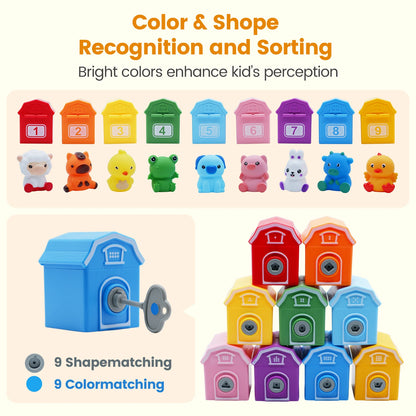 Montessori Farm Train Set – Counting, Matching & Sorting Toy