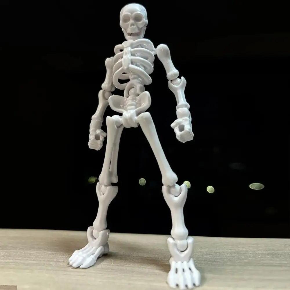 Mini Skeleton Figurines – Posable DIY Halloween Craft Decor