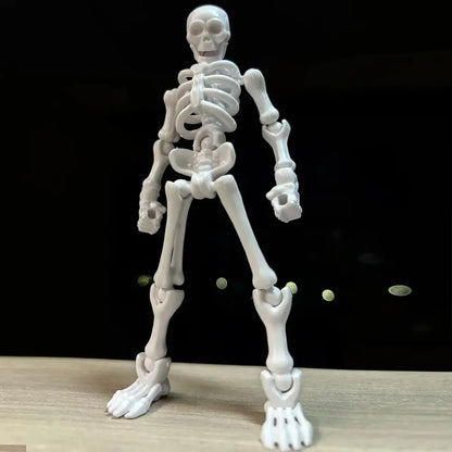 Mini Skeleton Figurines – Posable DIY Halloween Craft Decor