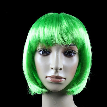 Short Bob Cosplay Wig – Synthetic Anime Costume Hair