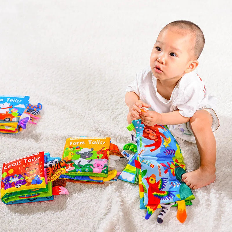 Baby Cloth Book – Montessori Animal Sensory & Learning Activity Toy