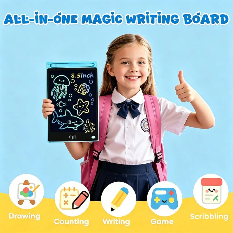 8.5 Inch LCD Writing Tablet for Kids – Portable Drawing Pad