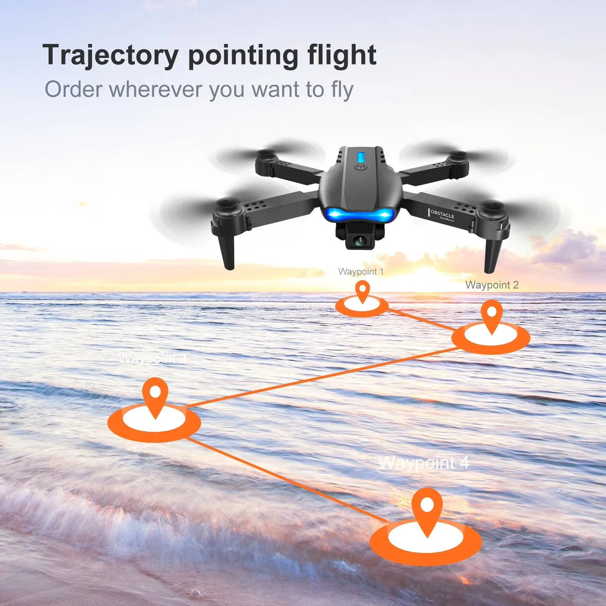 Foldable 4K Camera Drone with Dual Battery & Remote Control
