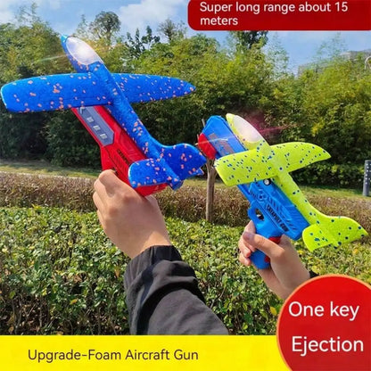 Kids' Foam Glider Planes with Catapult Launcher for Outdoor Play