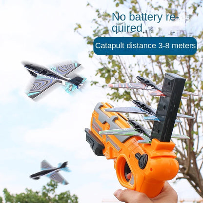 Foam Airplane Launcher for Kids Outdoor Flying Toy