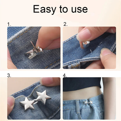 Jeans Waist Adjuster Metal Button Extender Pants Tightener 30mm
