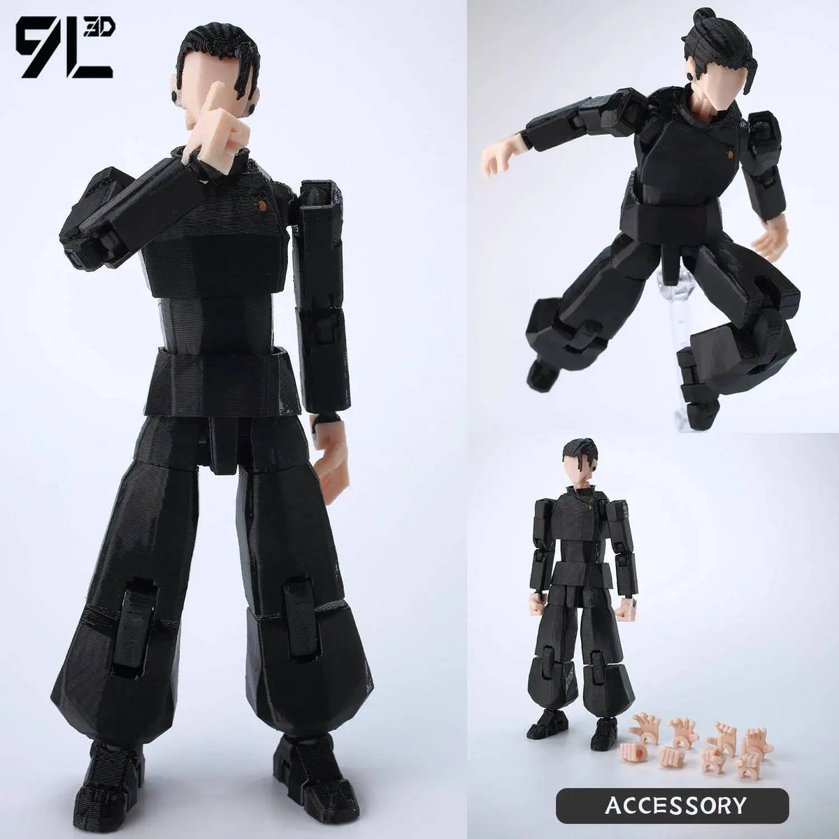 Optimized Product Title: 3D Printed Action Figure, Articulated & Poseable – Ready to Display