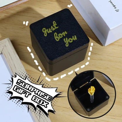 Middle Finger Prank Gift Box – Funny Christmas Desk Decoration