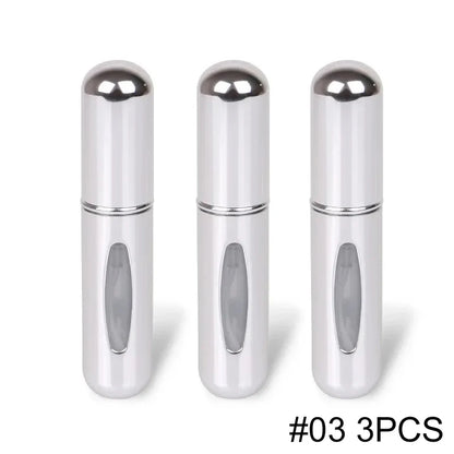 5ml Portable Refillable Spray Bottle Plastic liner Perfume Atomizer Mini Sample Bottle For Cosmetics Travel Empty Container