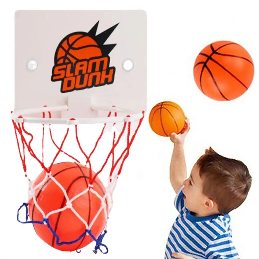 Mini Basketball Hoop Indoor Suction Cup Door Hoop with 2 Balls