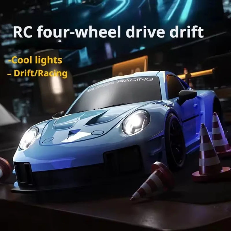 1:24 Scale RC Drift Racing Car with LED Lights and 4WD