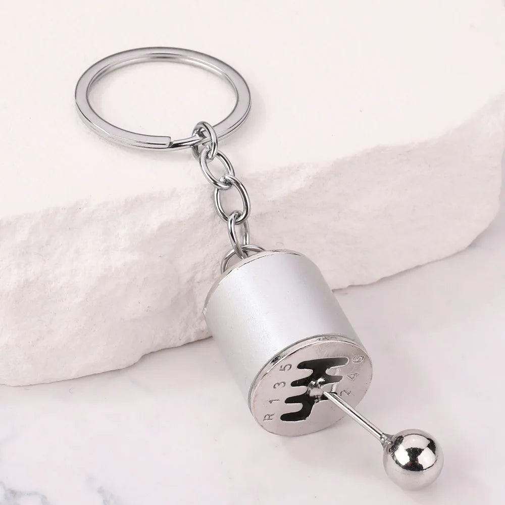 Turbocharger Car Keychain – Metal Gear Shifter Keyring