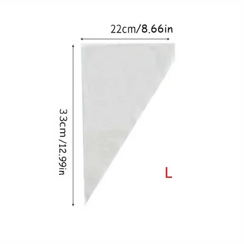 Disposable Piping Bags 100PCS Leak-Proof Pastry Bags for Cake Decorating
