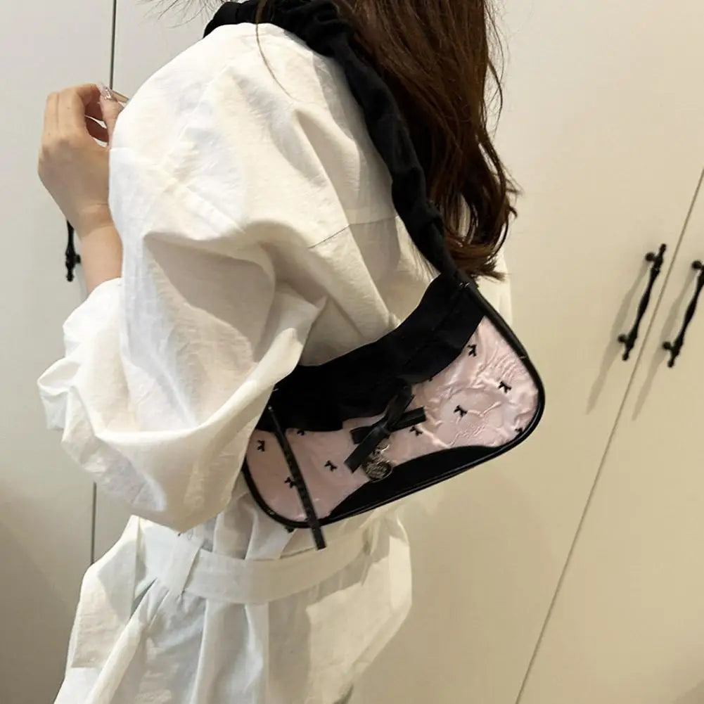 Mini Shoulder Bag for Women – Adjustable Half Moon Crossbody