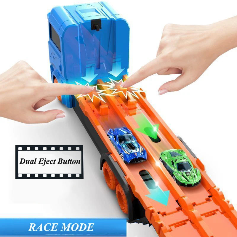 Toy Car Transporter Truck – Folding Racing & Storage Vehicle for Kids