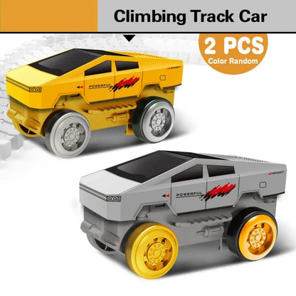 DIY Track Car Toy Electric Engineering Car Set for Kids