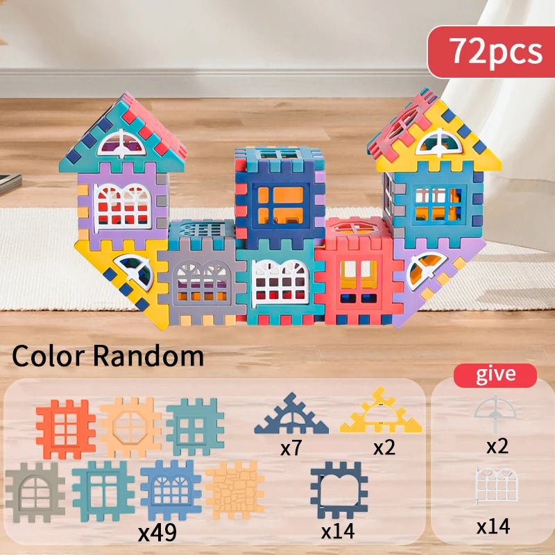 Kids Building Blocks – House Construction Building Set
