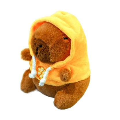 Capybara Plush Toy with Hoodie and Wings – Small Stuffed Animal