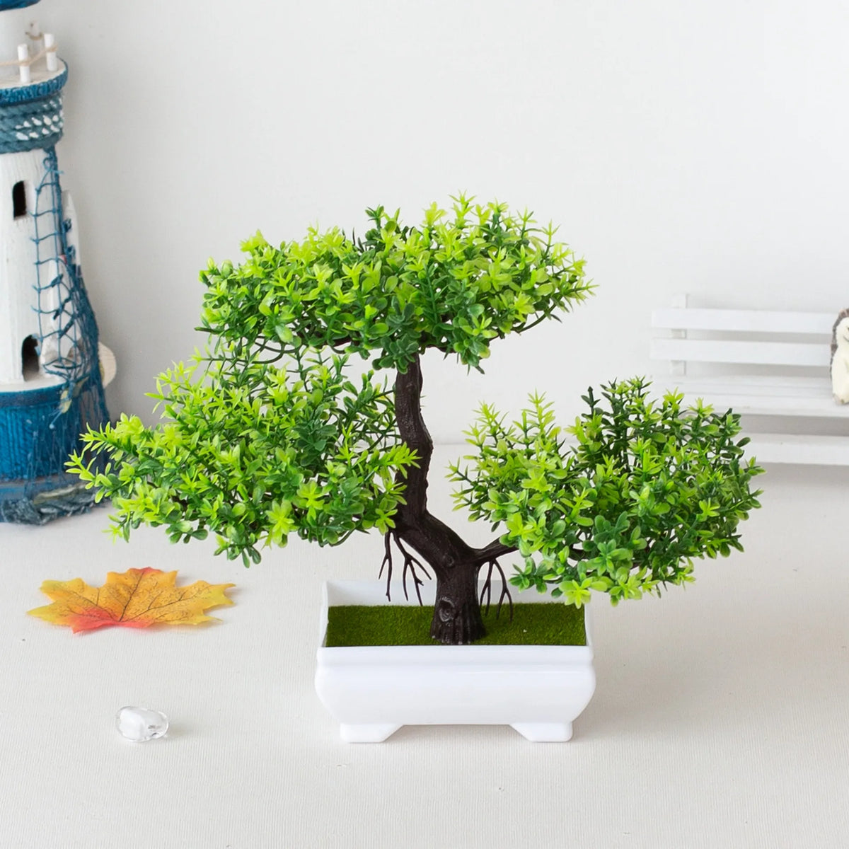 Artificial Bonsai Tree Set for Indoor Home Decor