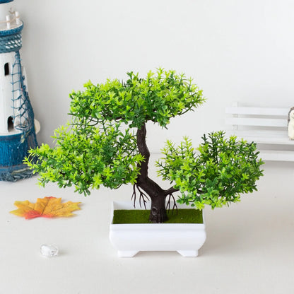 Artificial Bonsai Tree Set for Indoor Home Decor