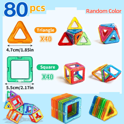 Magnetic Building Blocks – STEM Construction Toy Set for Kids