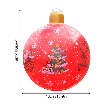 Inflatable Christmas Ornament – Large PVC Holiday Decoration Ball