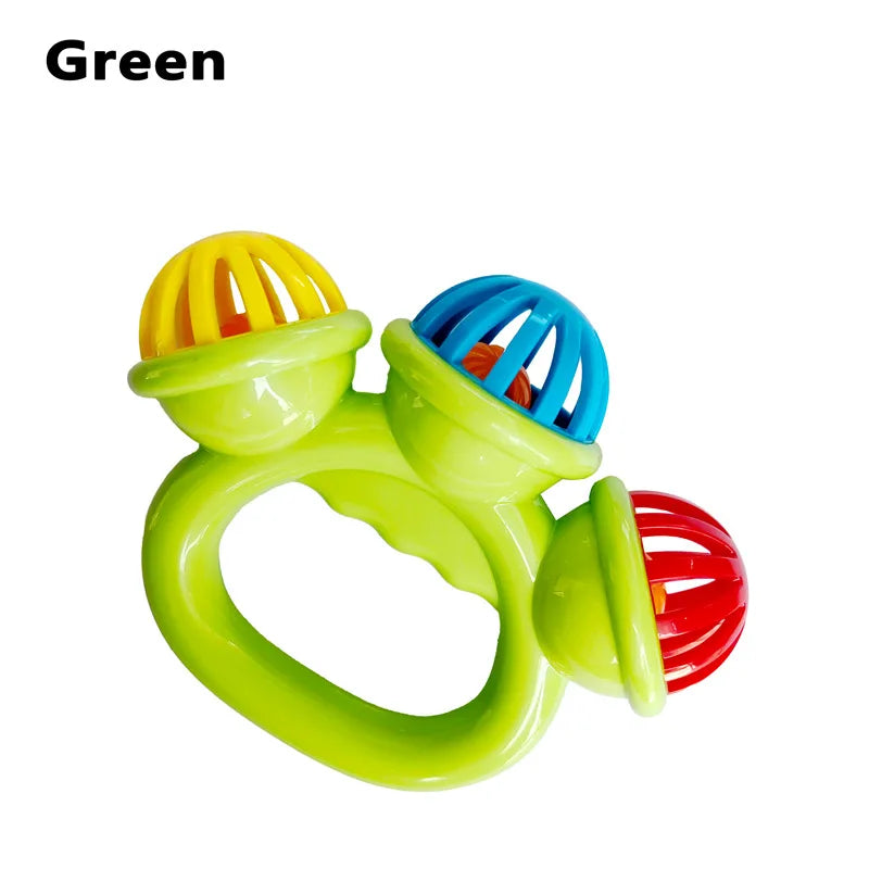 Baby Rattle Toy – Grasping Sensory Bell for Infants