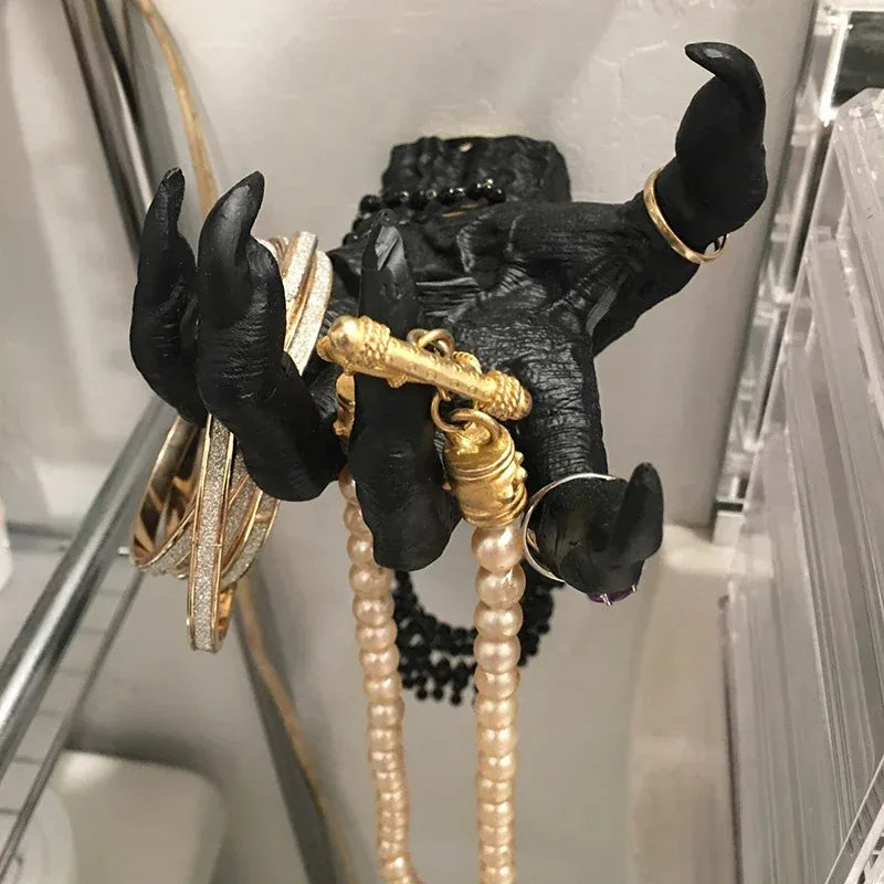 Gothic Hand Wall Hanger – Resin Witch Statue & Wall Decor