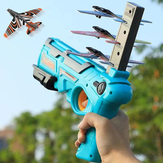 Foam Airplane Launcher for Kids Outdoor Flying Toy