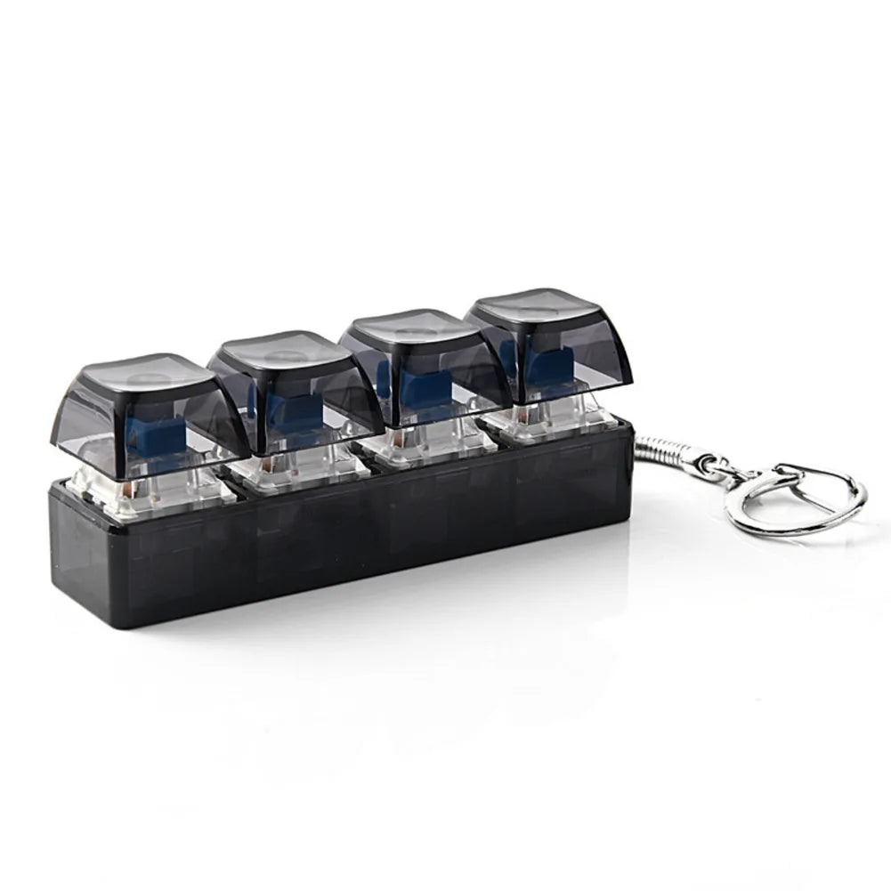 Keyboard Fidget Toy with LED Lights, 4-Button Stress Relief Toy