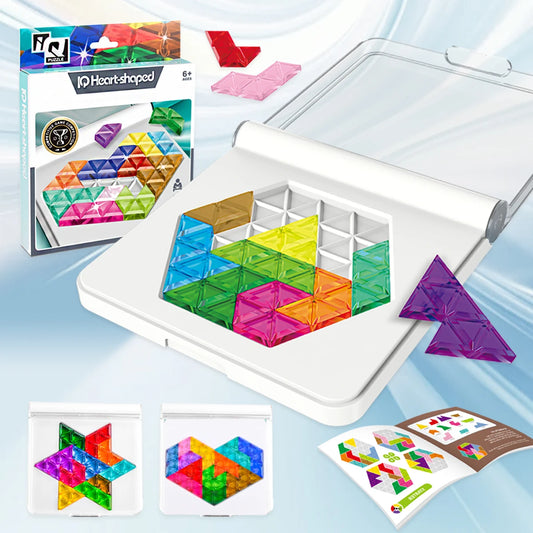 Puzzle Toys Logical Thinking Game Multiple Shapes Colors for Kids