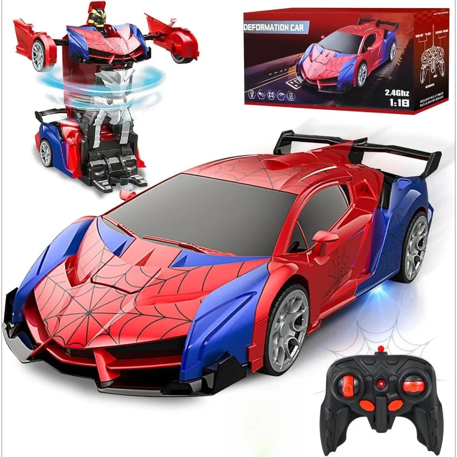 2.4GHz Spider RC Robot Car with Stunts and LED Lights