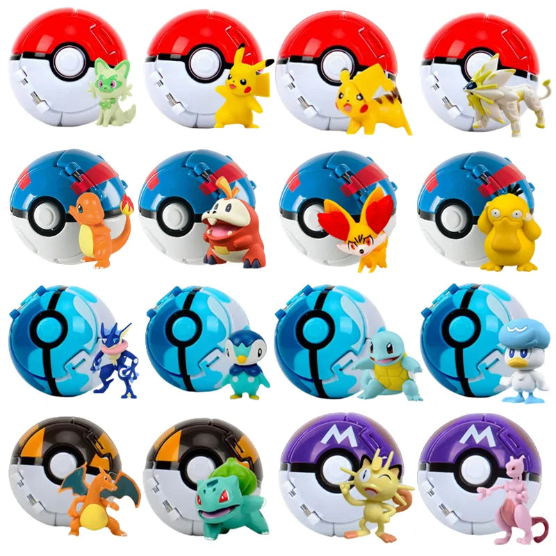 Anime Figure with Ball – Mini PVC Collectible Model Toy