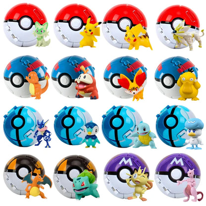 Anime Figure with Ball – Mini PVC Collectible Model Toy