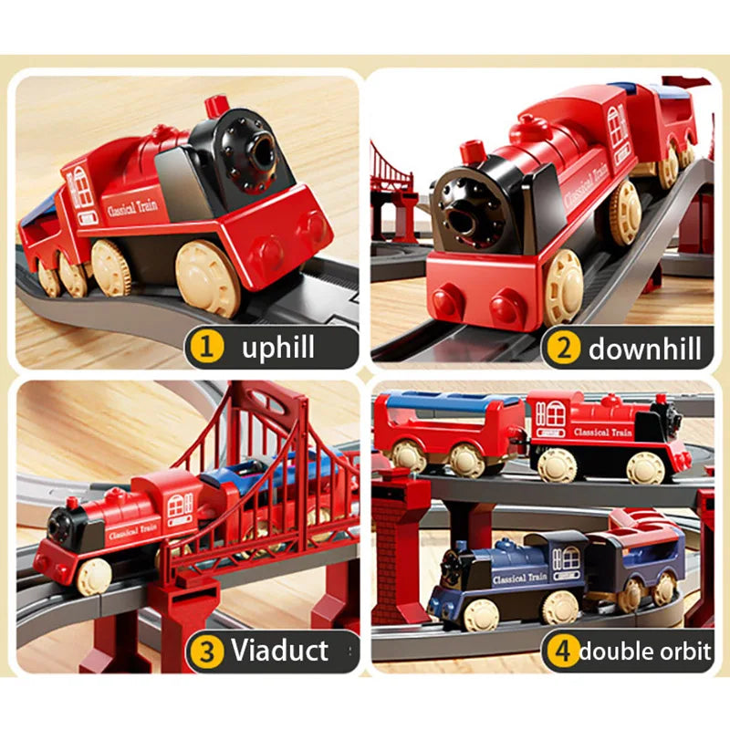 44-Piece Train Track Set – 1:32 Scale Model Train Toy